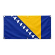 Drapeau bosnie-herzégovine polyester résistant œillets