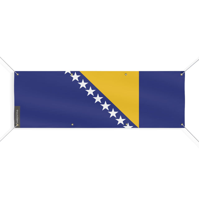 Drapeau de la Bosnie-Herzégovine 8 Oeillets en plusieurs tailles - Pixelforma 