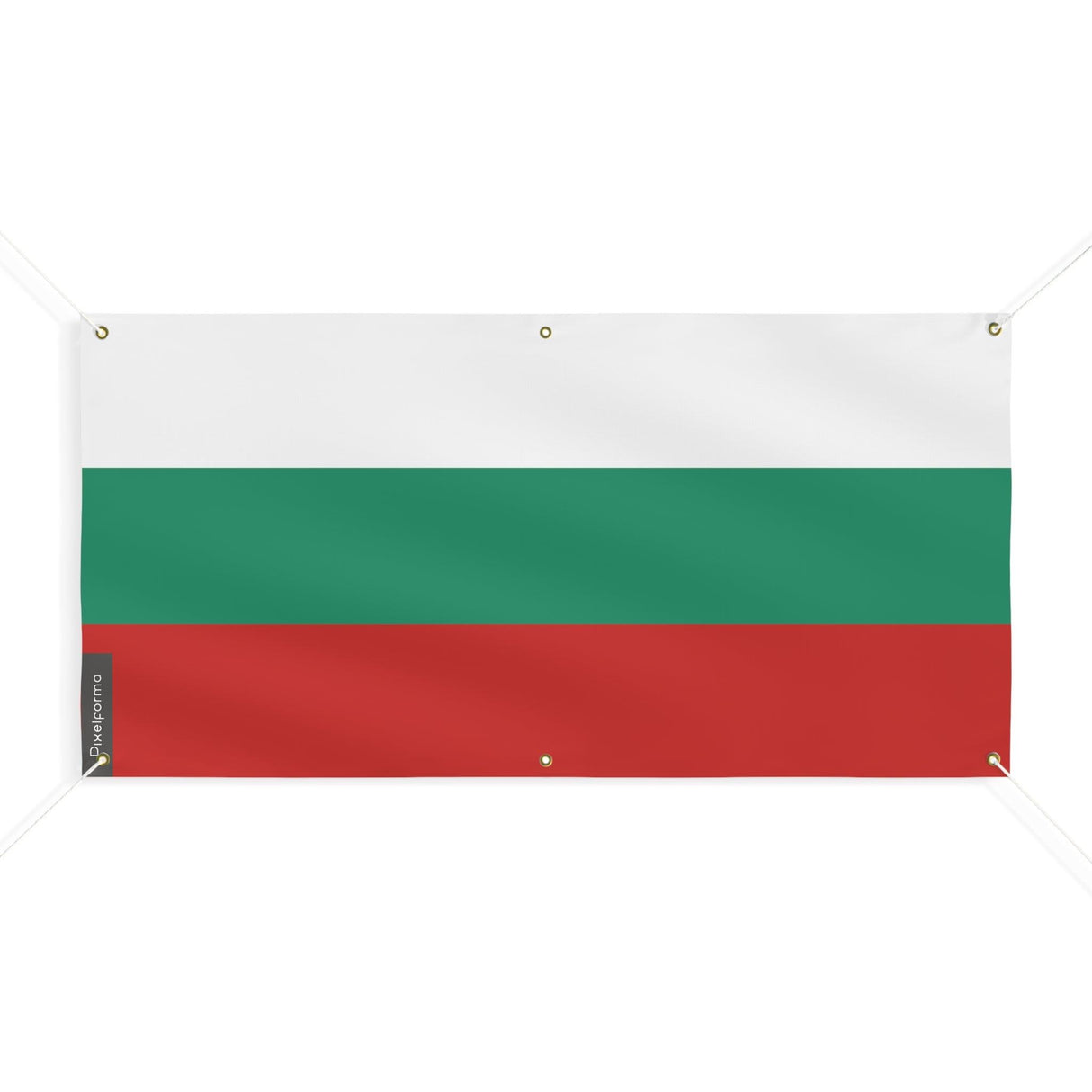 Drapeau de la Bulgarie 6 Oeillets en plusieurs tailles - Pixelforma 