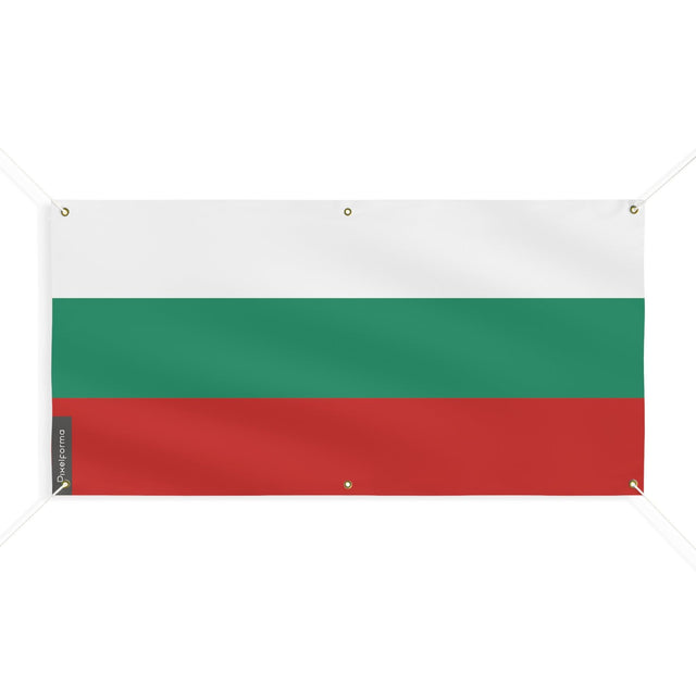 Drapeau de la Bulgarie 6 Oeillets en plusieurs tailles - Pixelforma 