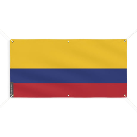 Drapeau de la Colombie 6 Oeillets en plusieurs tailles - Pixelforma 