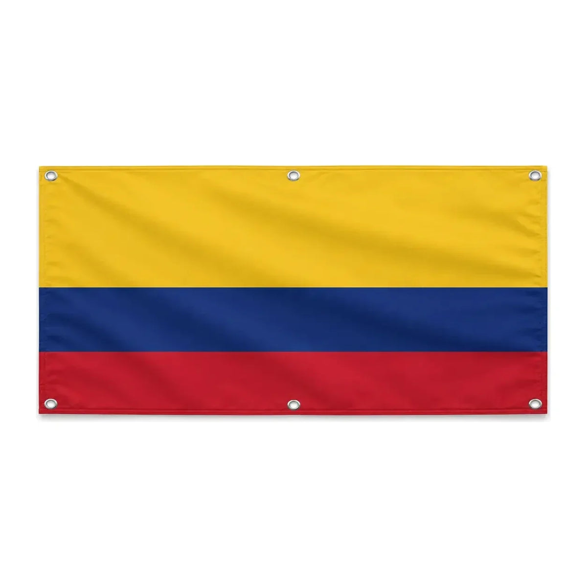 Drapeau colombie polyester résistant avec œillets solides