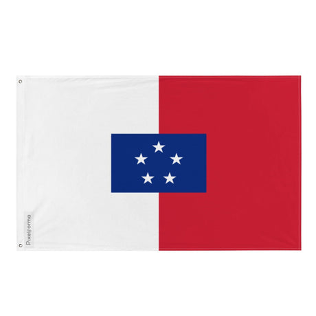 Drapeau de la Commission navale Anglo-Française sur le Vanuatu en plusieurs tailles 100 % polyester Imprimer avec Double ourlet - Pixelforma