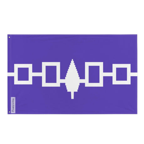 Drapeau de la Confédération iroquoise en plusieurs tailles 100 % polyester Imprimer avec Double ourlet - Pixelforma 
