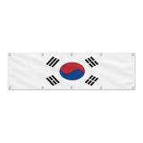 Drapeau de la Corée du Sud grand format XL en polyester avec dix œillets