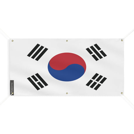 Drapeau de la Corée du Sud 6 Oeillets en plusieurs tailles - Pixelforma 