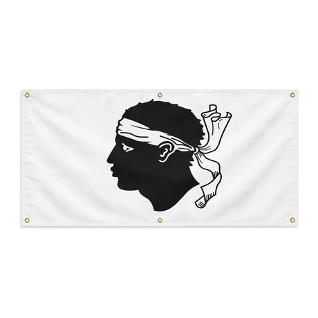 Drapeau corse en polyester résistant avec œillets renforcés