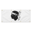 Drapeau corse polyester résistant usage extérieur durable