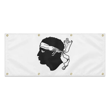 Drapeau corse polyester résistant usage extérieur durable