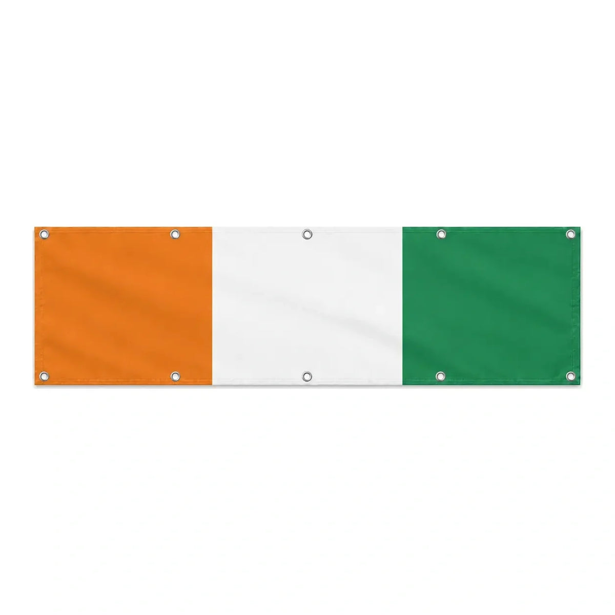 Drapeau de la Côte d'Ivoire grand format XL en polyester avec dix œillets