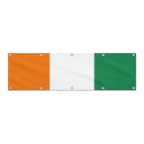 Drapeau de la Côte d'Ivoire grand format XL en polyester avec dix œillets