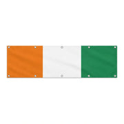 Drapeau de la Côte d'Ivoire grand format XL en polyester avec dix œillets