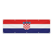 Drapeau de la Croatie grand format XL en polyester avec dix œillets