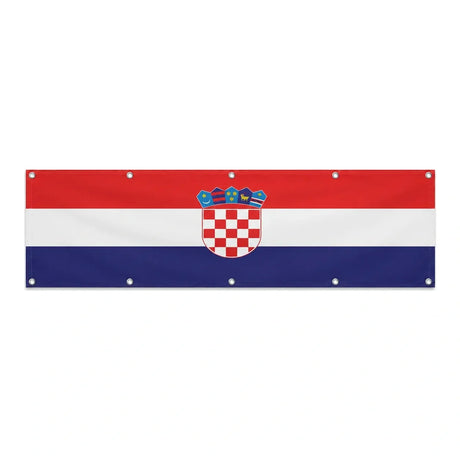 Drapeau de la Croatie grand format XL en polyester avec dix œillets