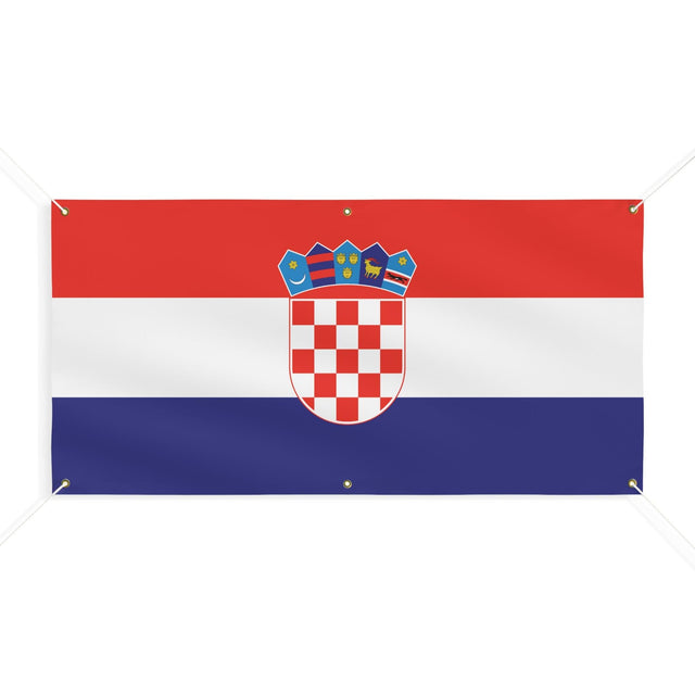 Drapeau de la Croatie 6 Oeillets en plusieurs tailles - Pixelforma 