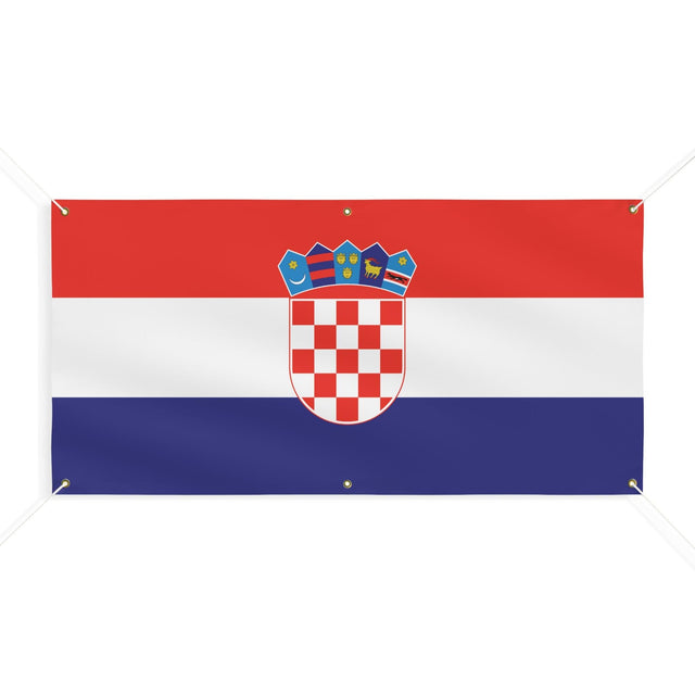 Drapeau de la Croatie 6 Oeillets en plusieurs tailles - Pixelforma