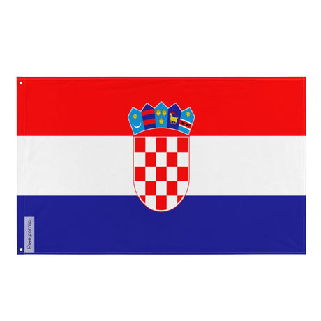 Drapeau de la Croatie en plusieurs tailles 100 % polyester Imprimer avec Double ourlet - Pixelforma