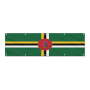 Drapeau de la Dominique grand format XL en polyester avec dix œillets