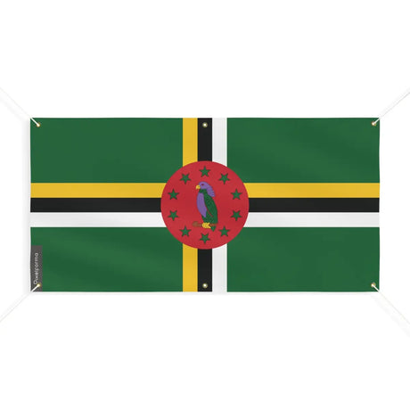 Drapeau de la dominique 6 oeillets en plusieurs tailles (m) - pixelforma