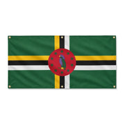 Drapeau dominique polyester résistant aux intempéries