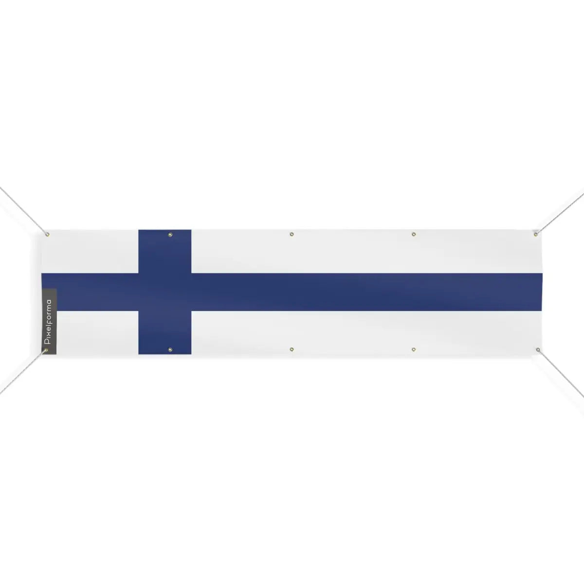 Drapeau de la Finlande 10 Oeillets en Plusieurs Tailles (XL) - Pixelforma 