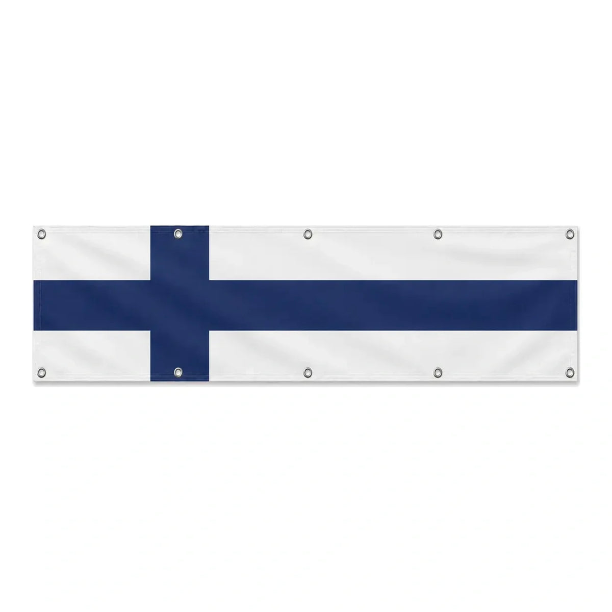 Drapeau de la Finlande grand format XL en polyester avec dix œillets