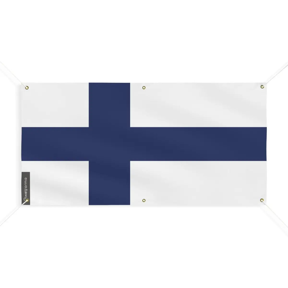 Drapeau de la finlande 6 oeillets en plusieurs tailles (m) - pixelforma