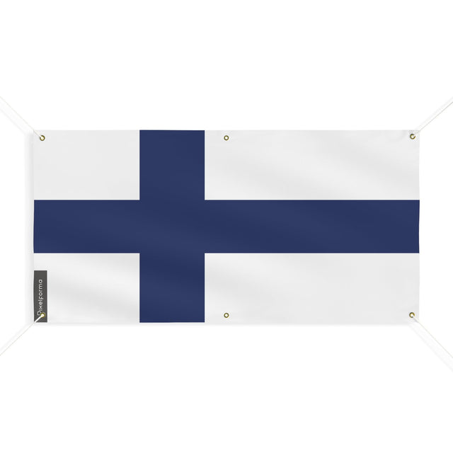 Drapeau de la Finlande 6 Oeillets en plusieurs tailles - Pixelforma