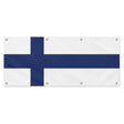 Drapeau finlande polyester résistant huit œillets extérieur