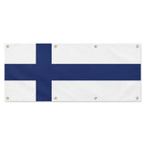 Drapeau finlande polyester résistant huit œillets extérieur