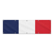 Drapeau de la France grand format XL en polyester avec dix œillets