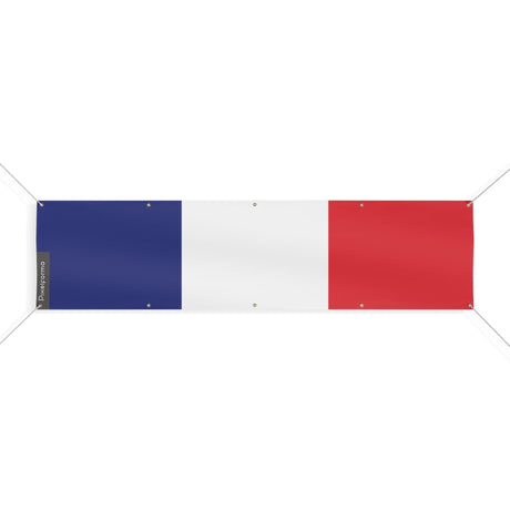 Drapeau de la France 10 Oeillets en plusieurs tailles - Pixelforma 