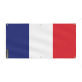 Drapeau de la France 6 Oeillets en plusieurs tailles - Pixelforma 