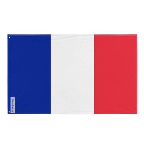Drapeau de la France en plusieurs tailles 100 % polyester Imprimer avec Double ourlet - Pixelforma 