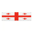 Drapeau de la Géorgie grand format XL en polyester avec dix œillets