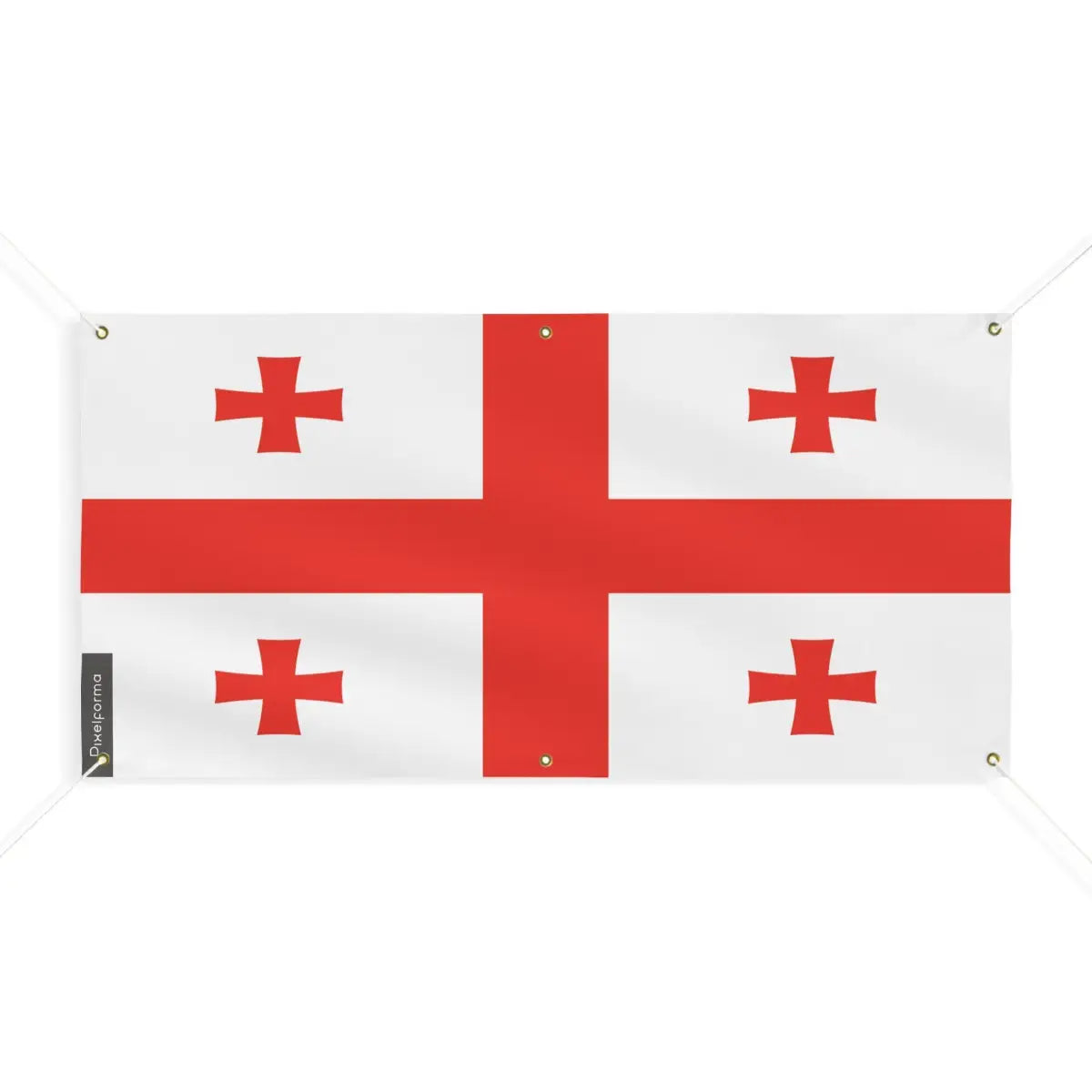 Drapeau de la géorgie 6 oeillets en plusieurs tailles (m) - pixelforma