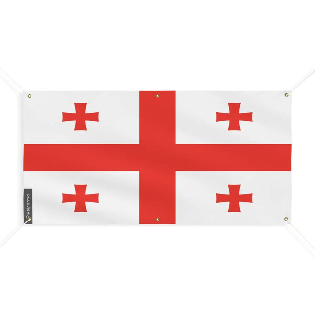 Drapeau de la géorgie 6 oeillets en plusieurs tailles (m) - pixelforma