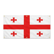 Drapeau géorgie en polyester résistant aux intempéries