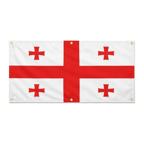 Drapeau géorgie en polyester résistant aux intempéries
