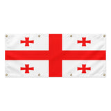 Drapeau géorgie en polyester résistant à l’usage extérieur