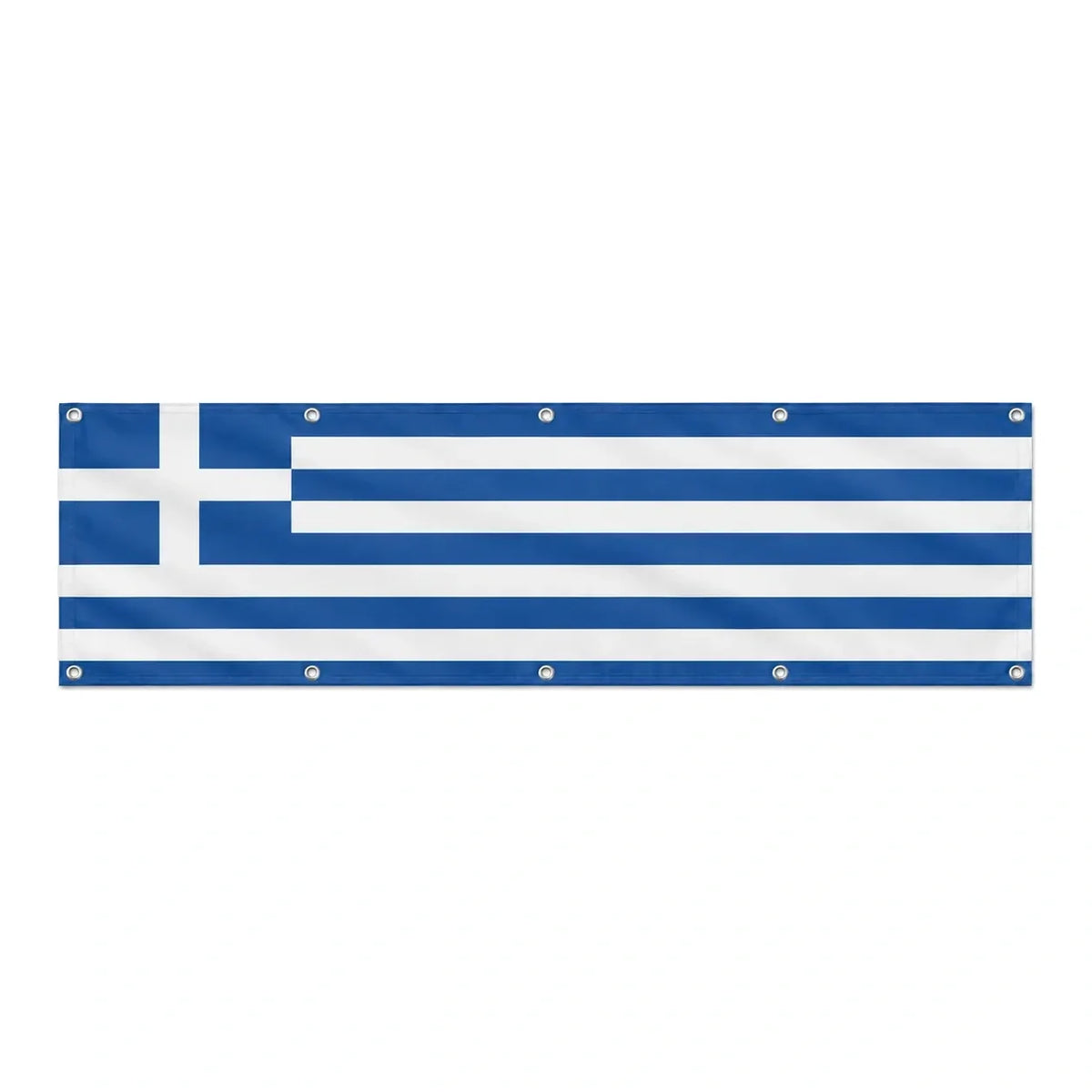 Drapeau de la Grèce grand format XL en polyester avec dix œillets
