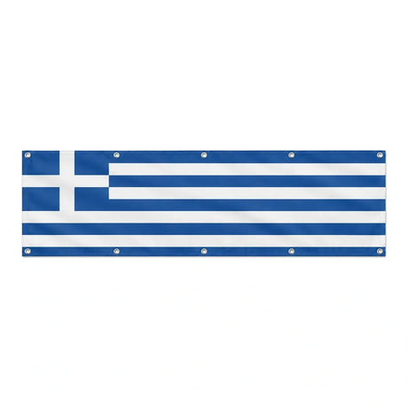 Drapeau de la Grèce grand format XL en polyester avec dix œillets