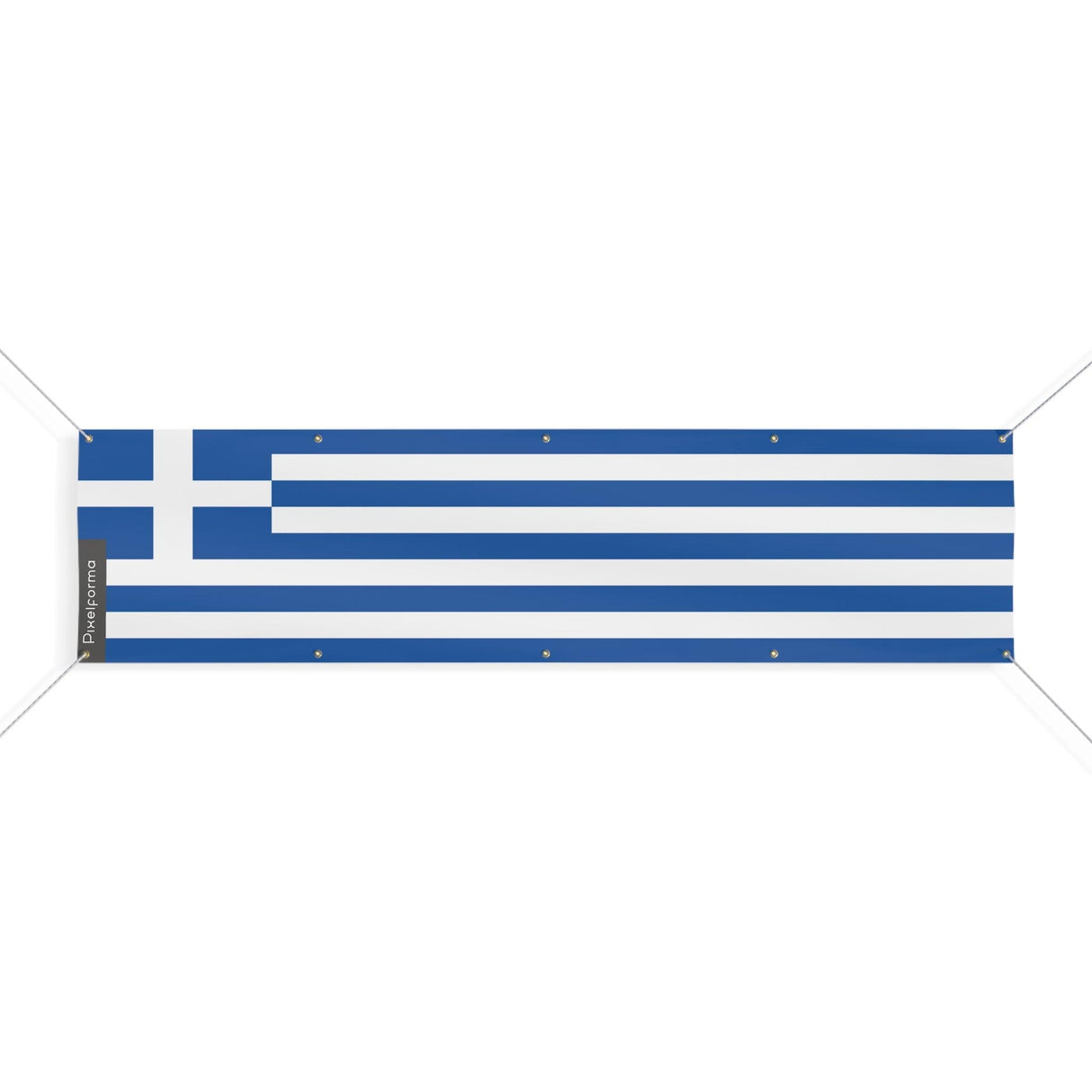 Drapeau de la Grèce 10 Oeillets en plusieurs tailles - Pixelforma 