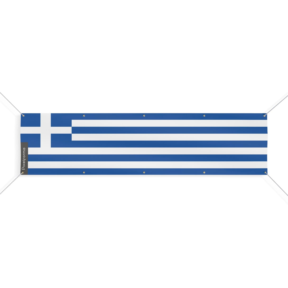 Drapeau de la Grèce 10 Oeillets en plusieurs tailles - Pixelforma