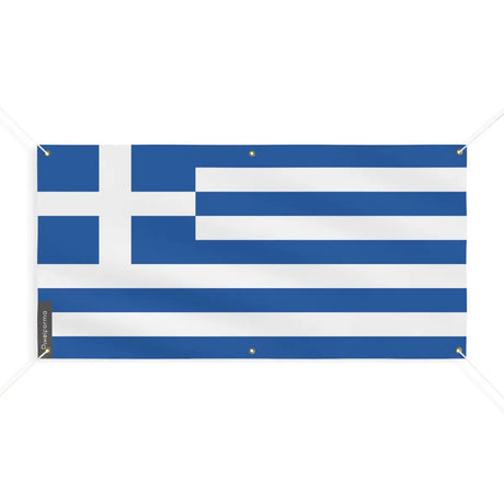 Drapeau de la grèce 6 oeillets en plusieurs tailles (m) - pixelforma