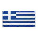 Drapeau grèce en polyester résistant aux intempéries