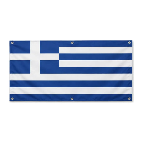 Drapeau grèce en polyester résistant aux intempéries