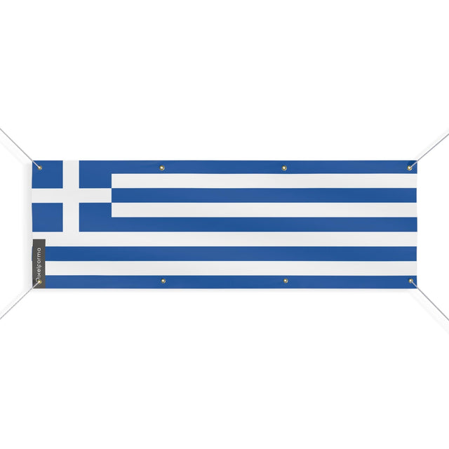 Drapeau de la Grèce 8 Oeillets en plusieurs tailles - Pixelforma 