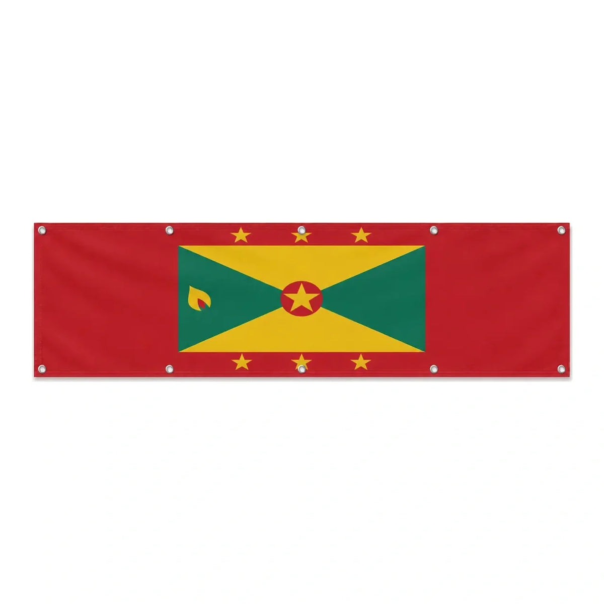 Drapeau de la Grenade grand format XL en polyester avec dix œillets