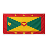 Drapeau grenade en polyester résistant avec œillets